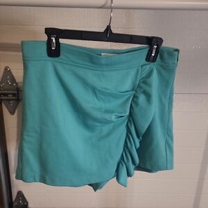 Milly Aqua Skort with Ruched Design Size M